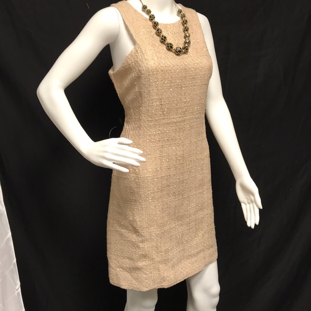 NEW Britt Ryan gold textured dress